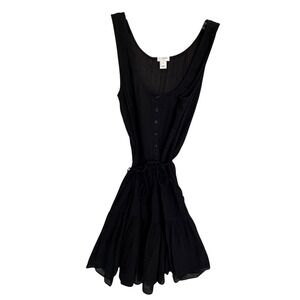 J‎ Crew Black Henley Tank Dress Women Size XS Excellent Condition Casual